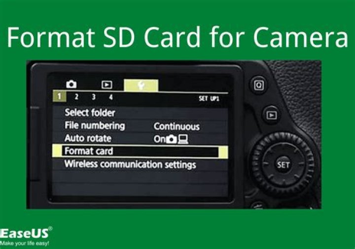 How do you format an SD card for a Kodak camera?