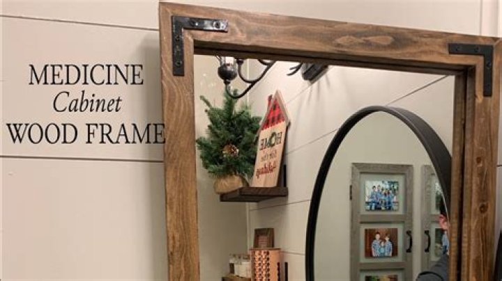 How do you frame a medicine cabinet?