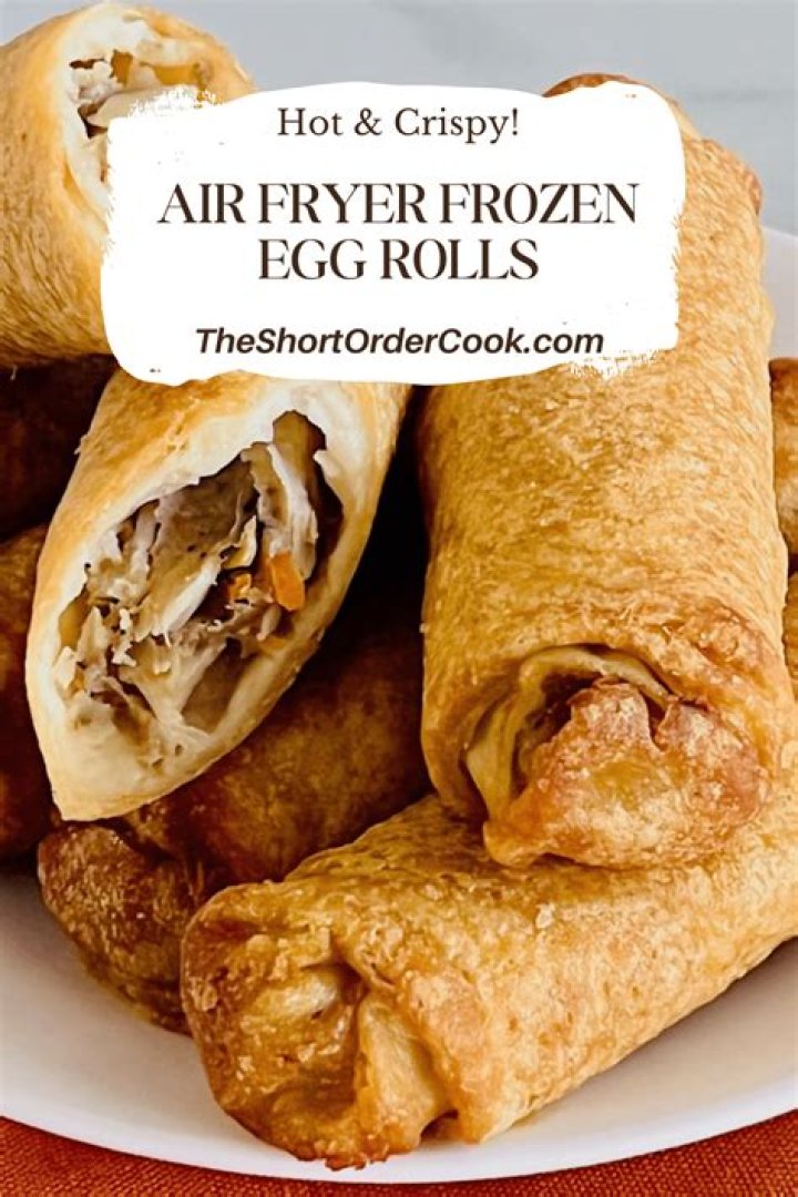 How do you fry frozen egg rolls?