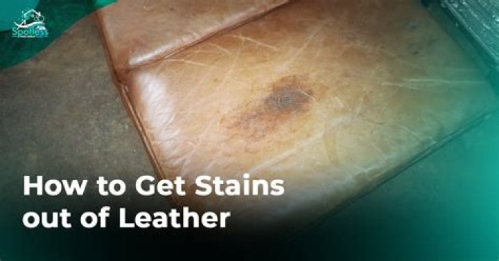 How do you get a stain out of red leather?