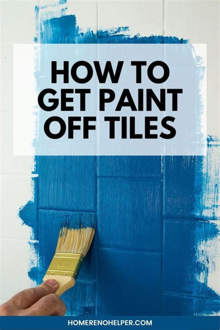How do you get paint off slate tiles?