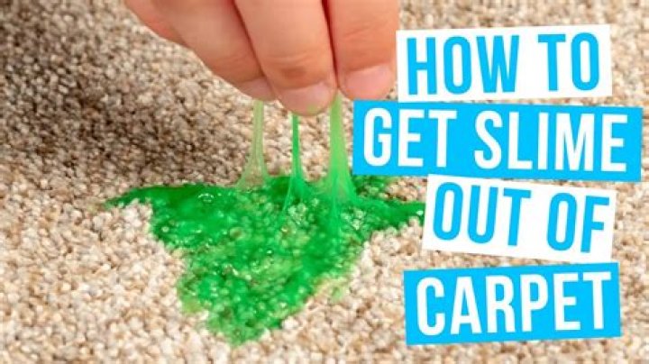 How do you get slime out of a carpet?