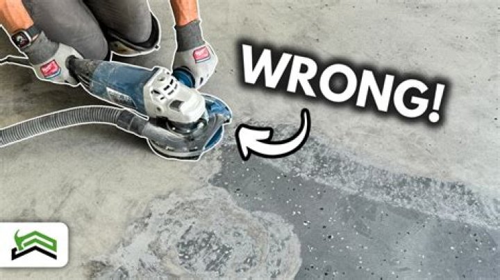 How do you grind high spots on a concrete floor?