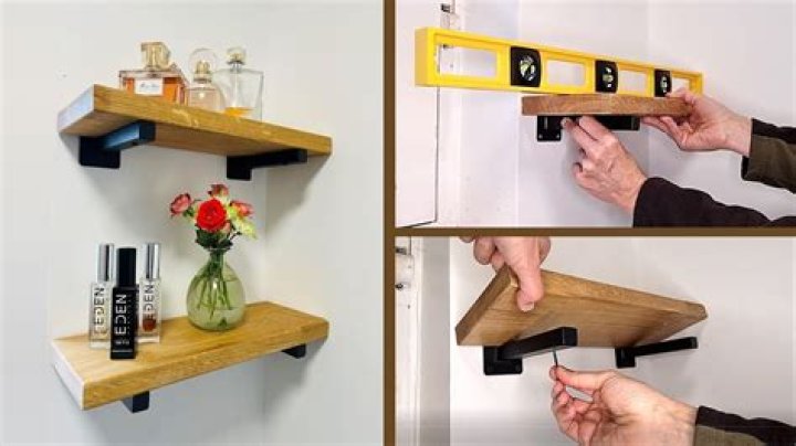 How do you hang a shelf with keyhole fittings?