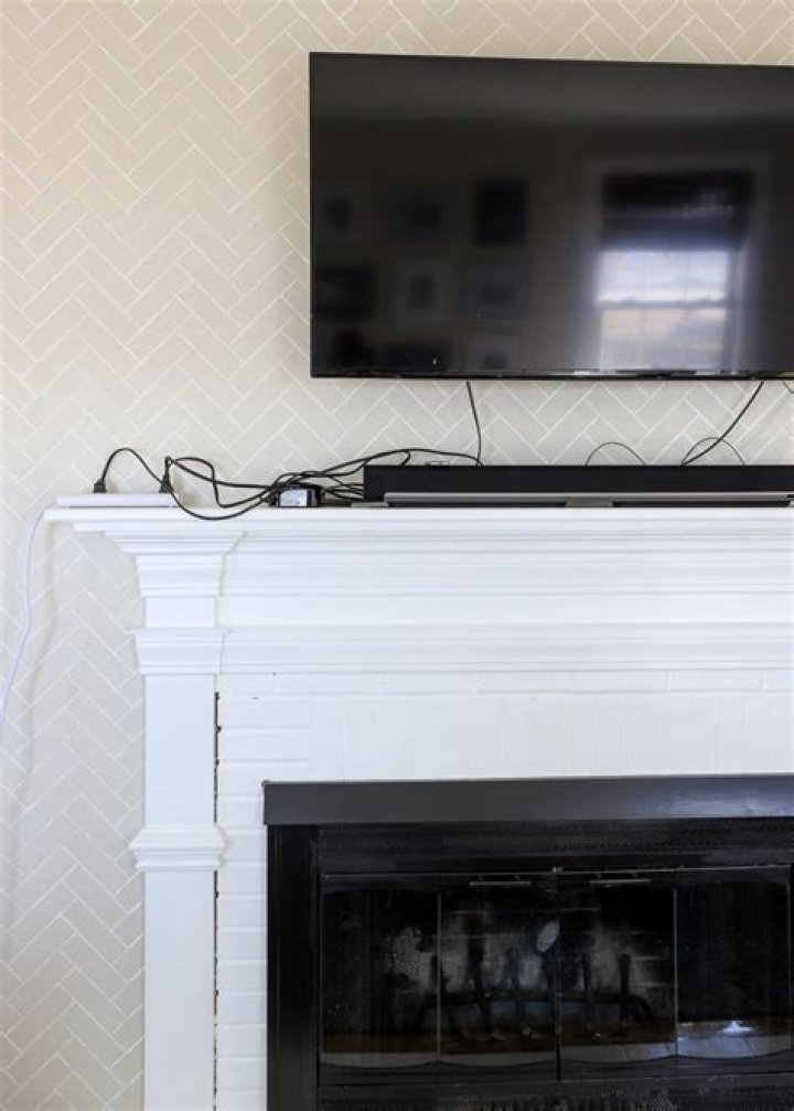 How do you hide the wires when you rent a TV?