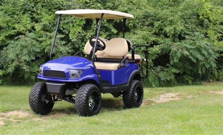 How do you hook up Christmas lights to a golf cart?