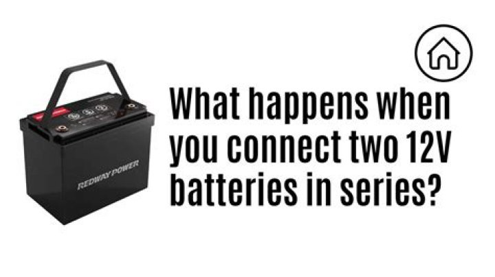 How do you hook up two 12 volt batteries in series?