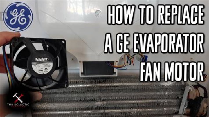 How do you install a refrigerator evaporator fan motor?