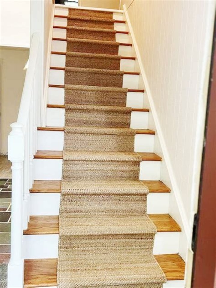 How do you install a seagrass stair runner?