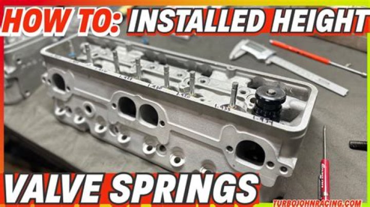 How do you install a valve spring?