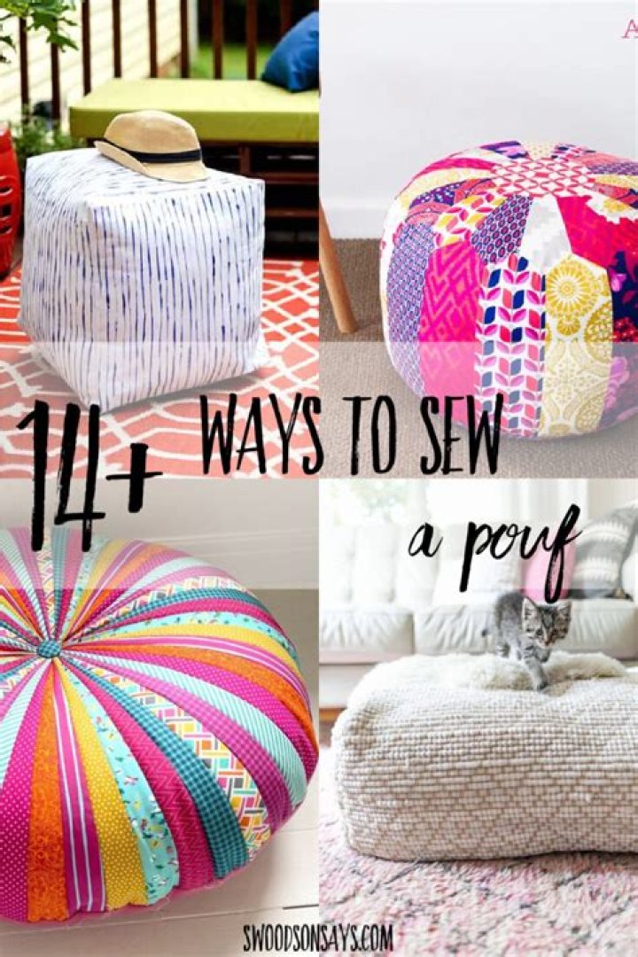 How do you make a pouf floor pillow?