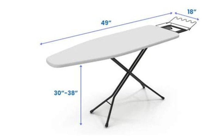 How do you measure an ironing board?