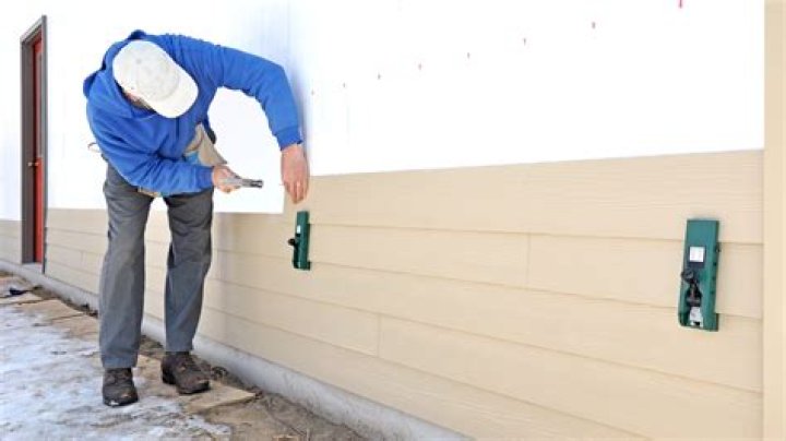 How do you nail cement board siding?