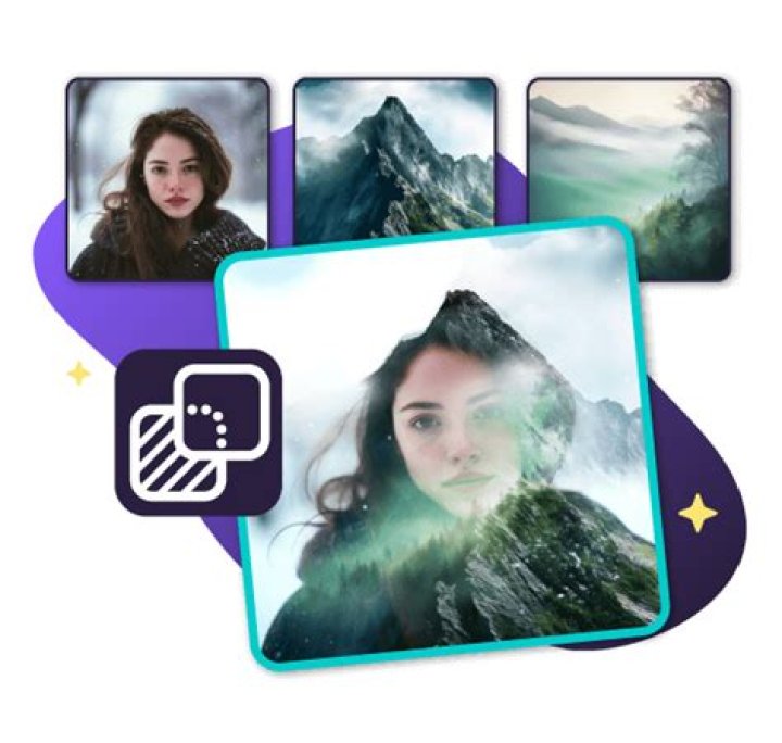 How do you overlay pictures on Picsart?