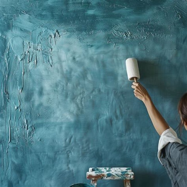 How do you paint a heavily textured wall?
