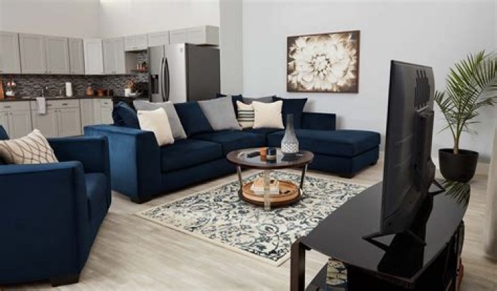 How do you place furniture in a living room dining combo?
