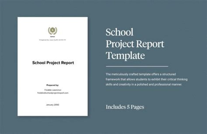 How do you present a school project?
