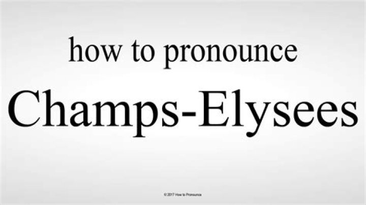How do you pronounce Champs Elysees phonetic?