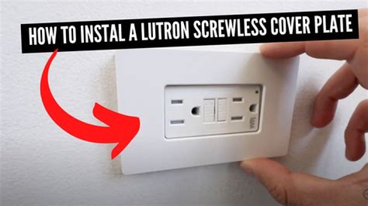 How do you remove a Lutron faceplate?