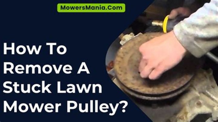 How do you remove a pulley from a dryer?