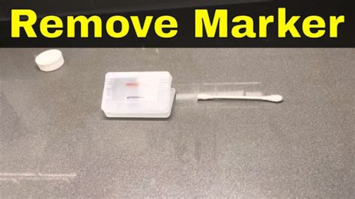 How do you remove pen marks from glass?