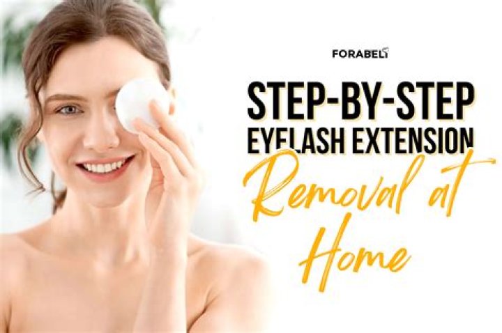 How do you remove semi permanent eyelash extensions at home?