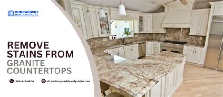 How do you remove stains from granite floors?