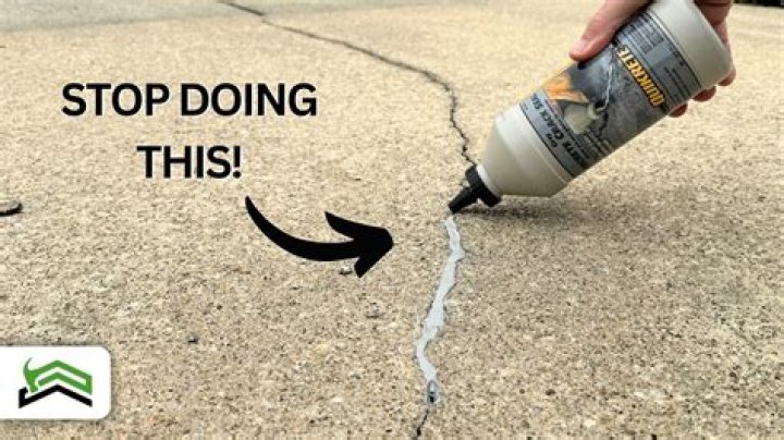 How do you repair a crack in a concrete garage floor?