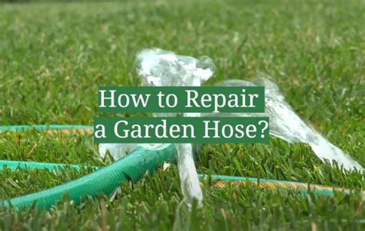How do you repair a rubber garden hose?