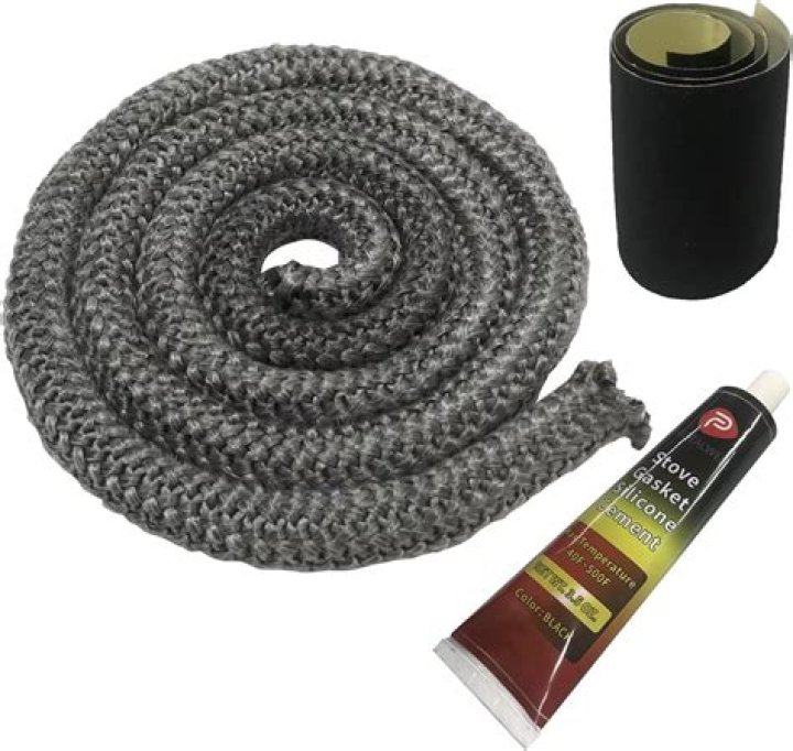 How do you replace a door gasket on a wood stove?