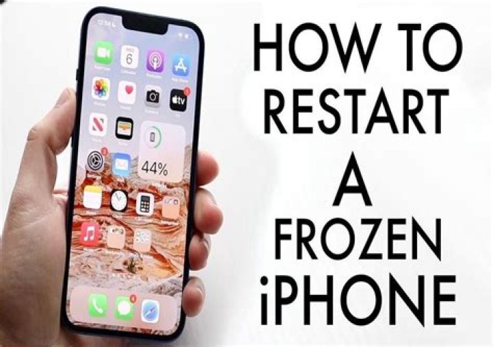 How do you restart a frozen iPhone XS?