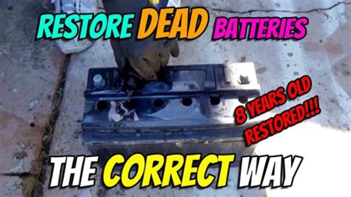 How do you restore a dead battery?