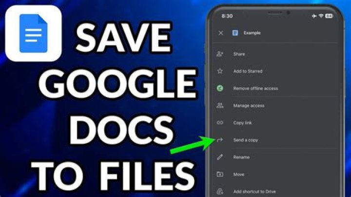 How do you save a Google Doc to your desktop?