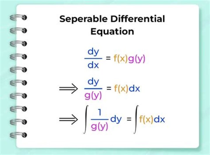 How do you separate variables in differential equations?