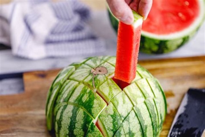How do you serve watermelon at a party?