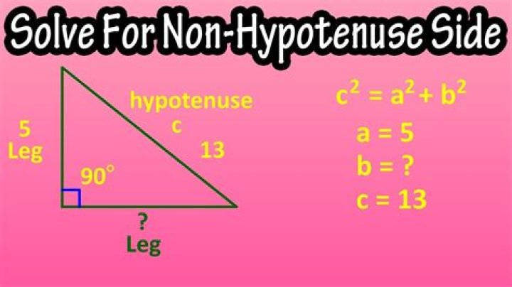 How do you solve a hypotenuse problem?