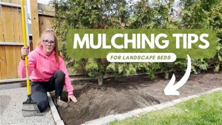How do you spread mulch on a hill?