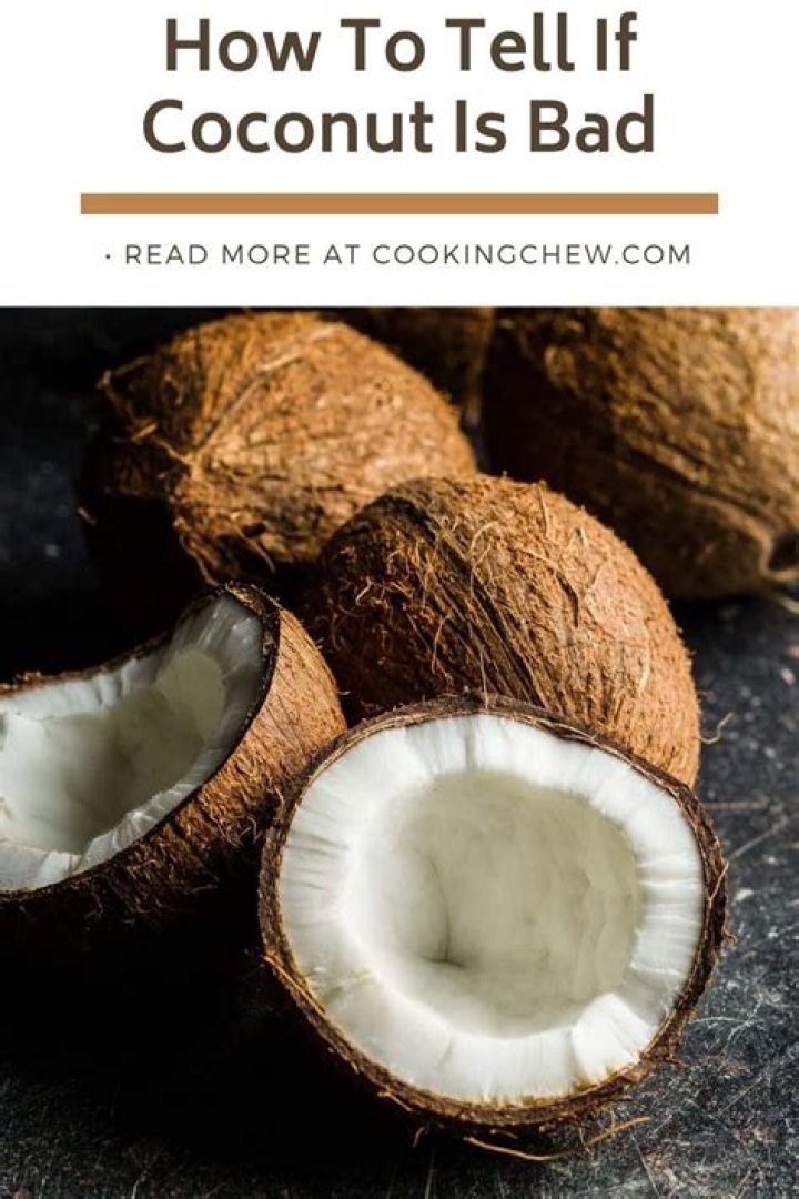 How do you tell if a coconut is spoiled?