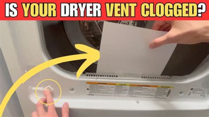 How do you tell if your dryer vent is clogged?