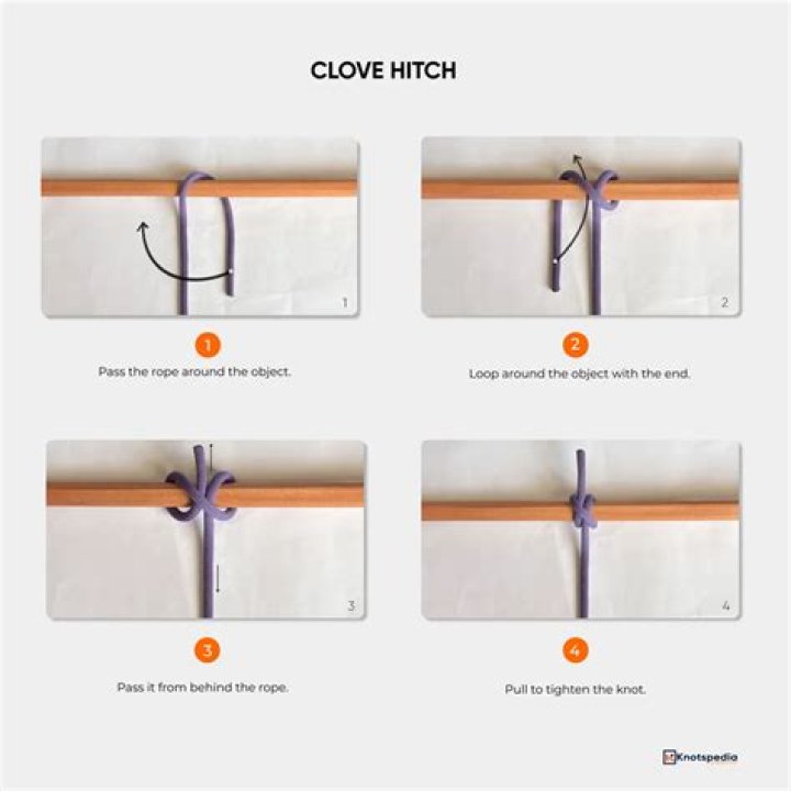 How do you tie a clove hitch around a tree?