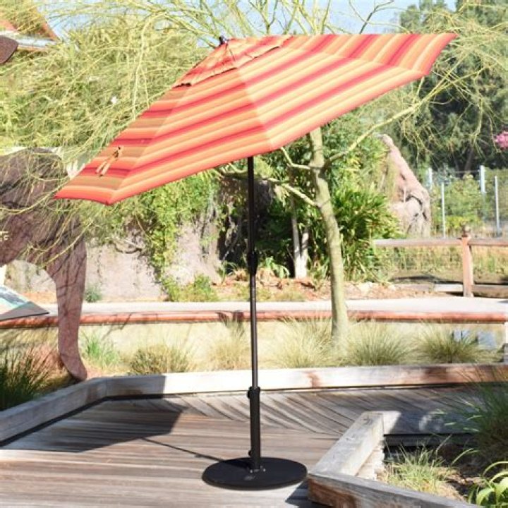 How do you tilt a California umbrella?