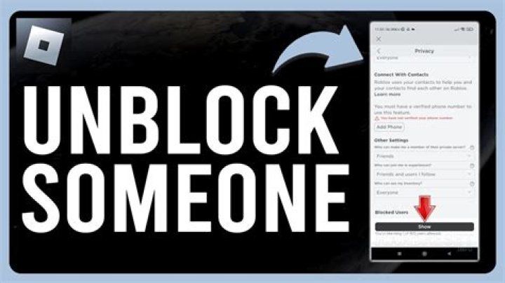 How do you unblock a user on Plenty of Fish?