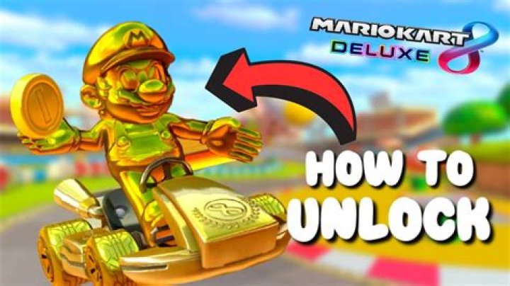 How do you unlock gold tires in mk8 Deluxe?