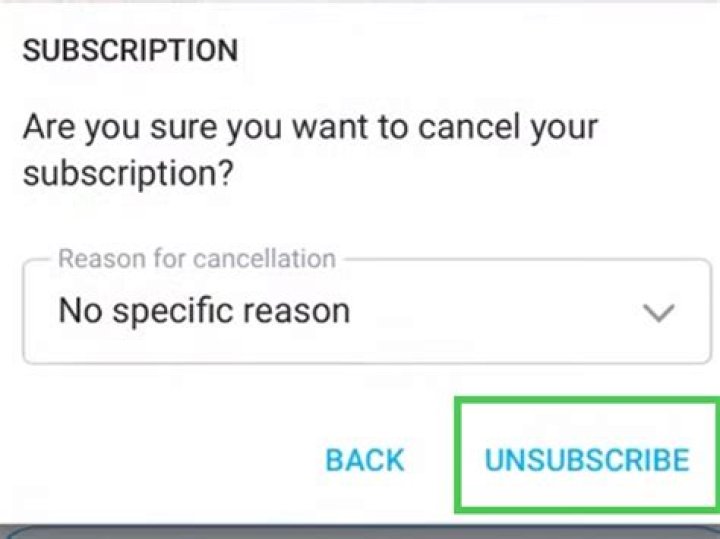 How do you unsubscribe from quizlet?