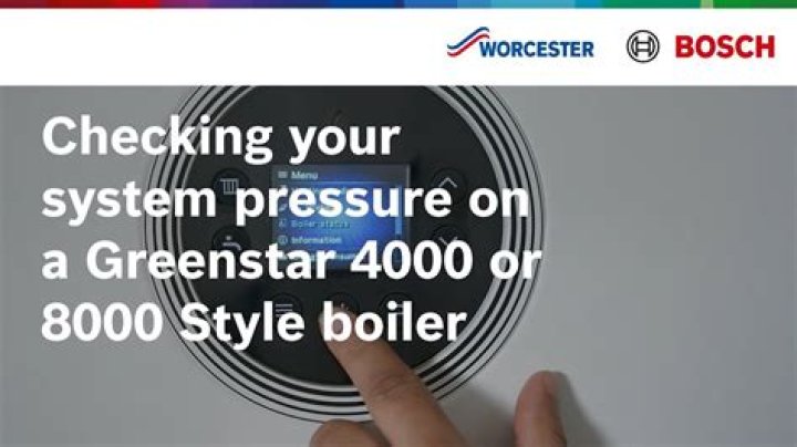 How do you up the pressure on a Worcester boiler?