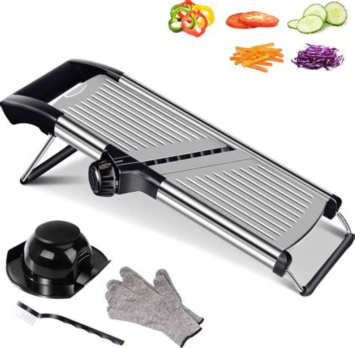 How do you use a professional mandoline slicer?