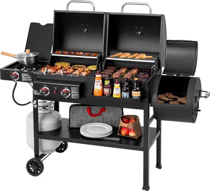 How do you use a smoker grill combo?