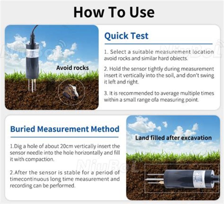 How do you use a soil moisture probe?