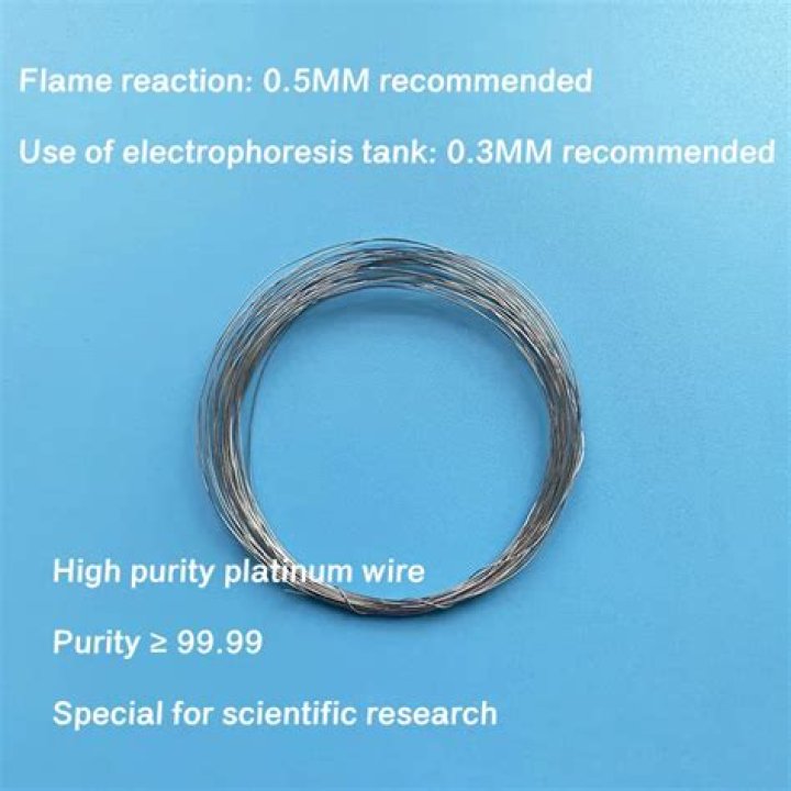 How do you use platinum wire for flame test?