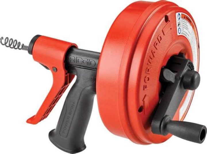 How do you use Ridgid power spin drain cleaner?
